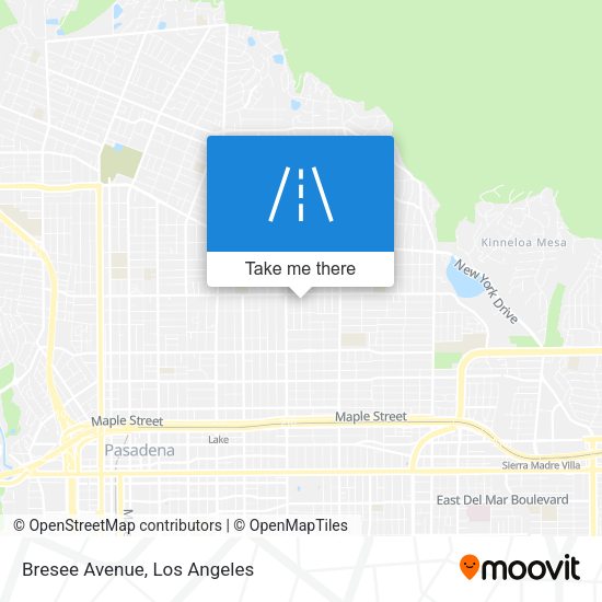 Mapa de Bresee Avenue