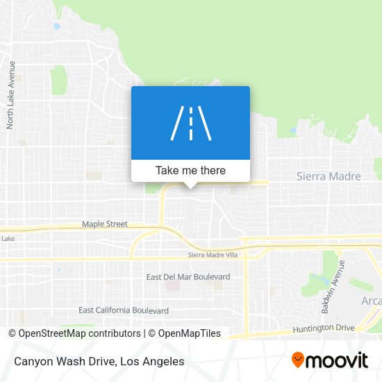 Mapa de Canyon Wash Drive