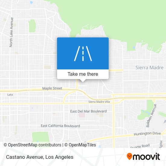 Mapa de Castano Avenue