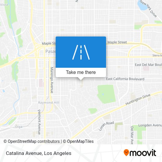 Catalina Avenue map