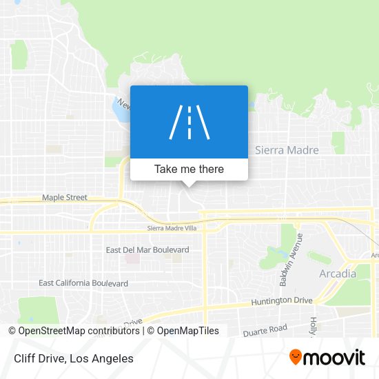 Mapa de Cliff Drive