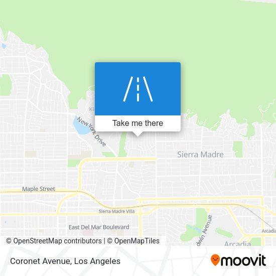 Mapa de Coronet Avenue
