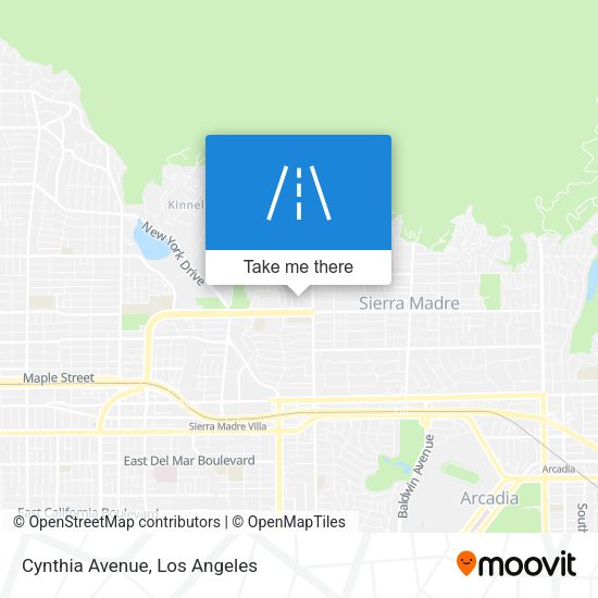 Mapa de Cynthia Avenue