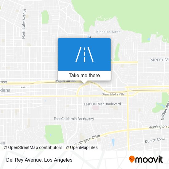 Mapa de Del Rey Avenue