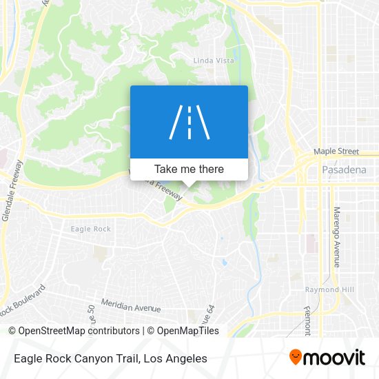 Mapa de Eagle Rock Canyon Trail