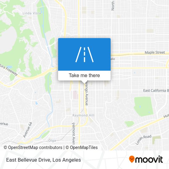 East Bellevue Drive map