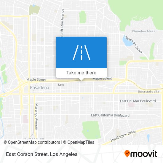 Mapa de East Corson Street