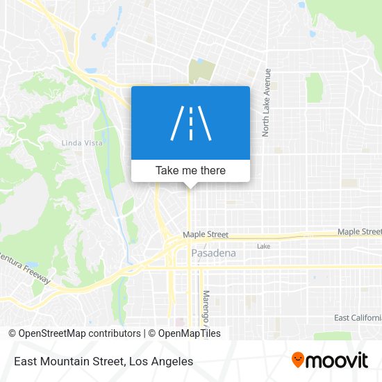 East Mountain Street map