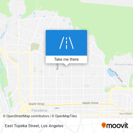 East Topeka Street map