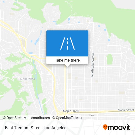 East Tremont Street map