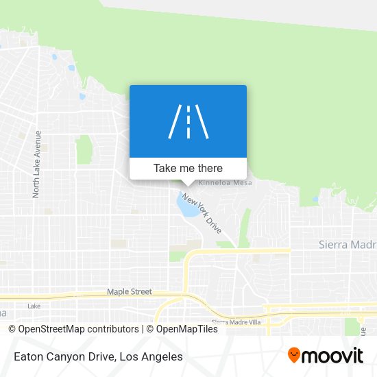 Eaton Canyon Drive map