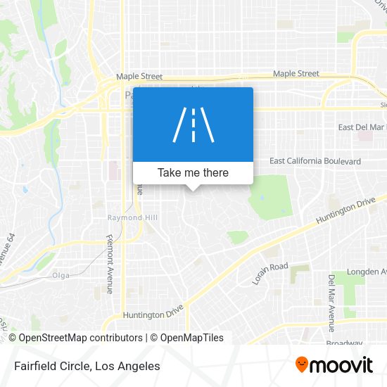 Mapa de Fairfield Circle