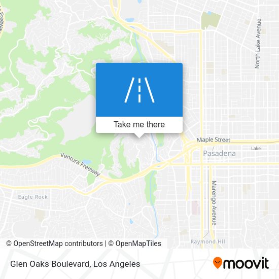 Glen Oaks Boulevard map