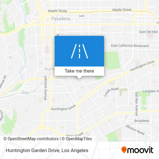 Huntington Garden Drive map