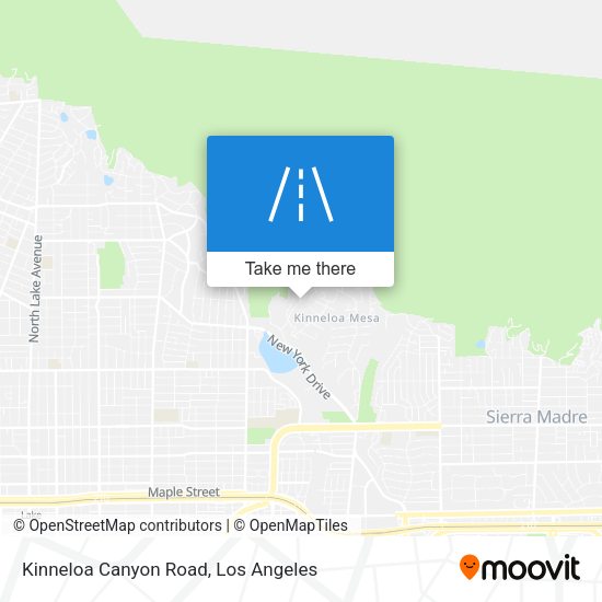 Mapa de Kinneloa Canyon Road