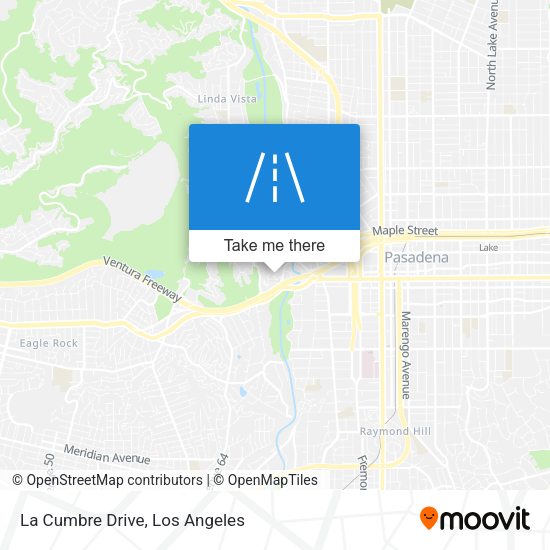 La Cumbre Drive map