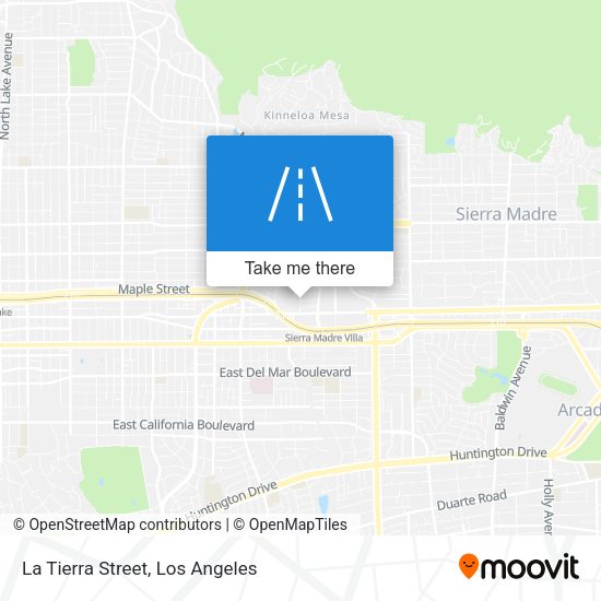 Mapa de La Tierra Street