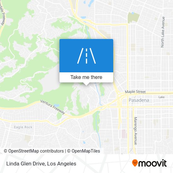Linda Glen Drive map