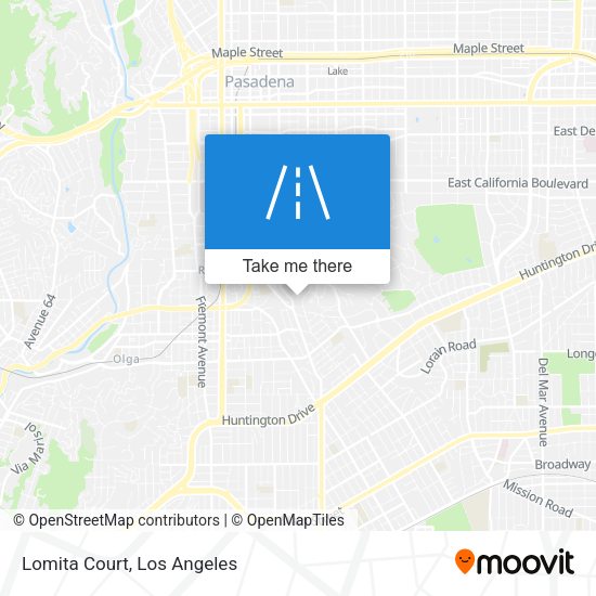 Lomita Court map