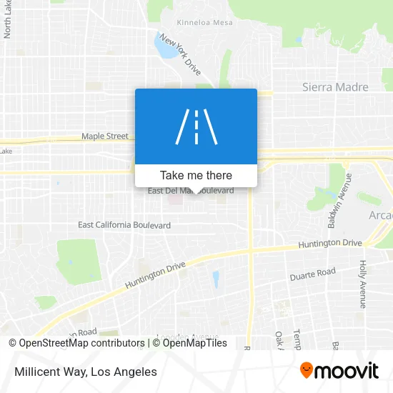 Millicent Way map