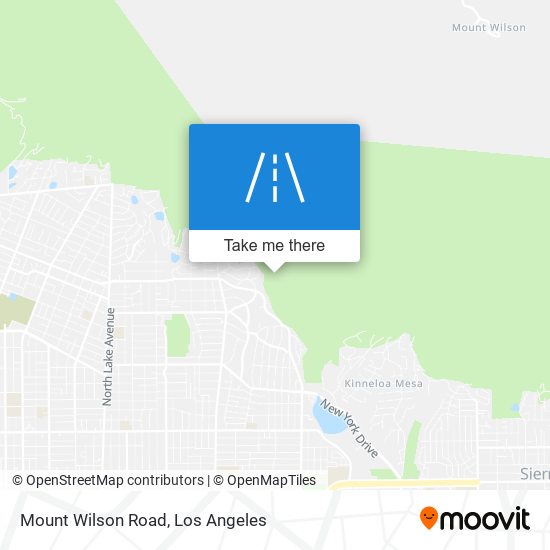 Mapa de Mount Wilson Road