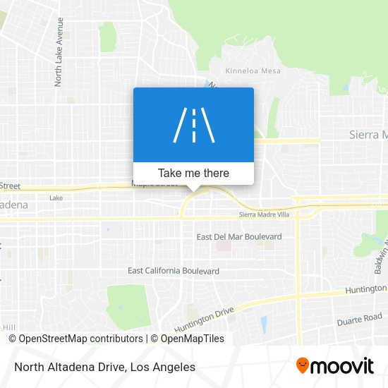 North Altadena Drive map