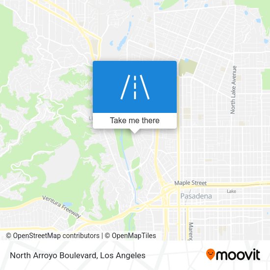 North Arroyo Boulevard map