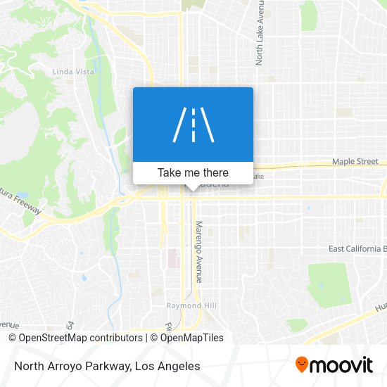 North Arroyo Parkway map