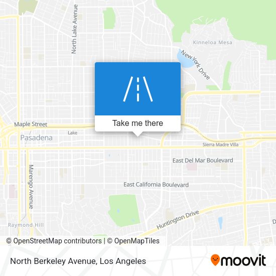 North Berkeley Avenue map