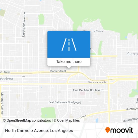 Mapa de North Carmelo Avenue