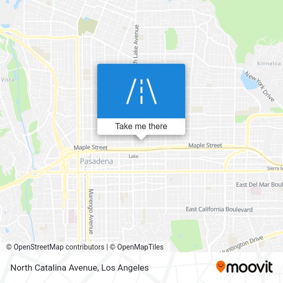 Mapa de North Catalina Avenue