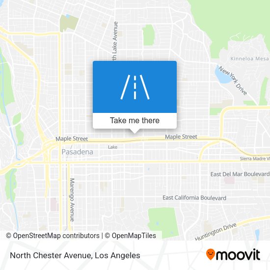 North Chester Avenue map