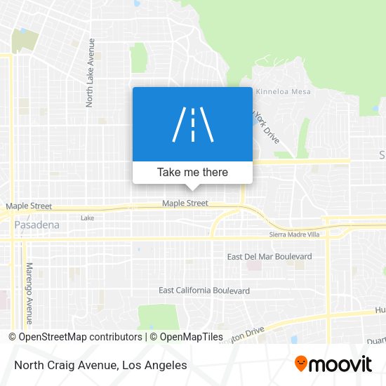 Mapa de North Craig Avenue