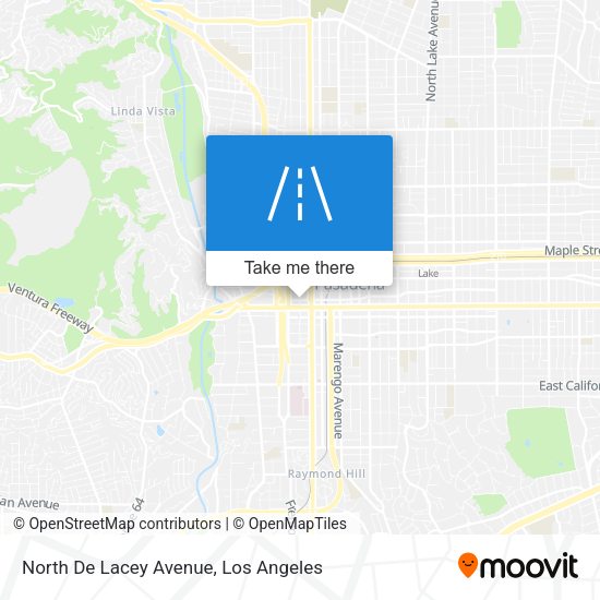 North De Lacey Avenue map