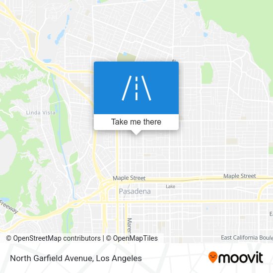 Mapa de North Garfield Avenue