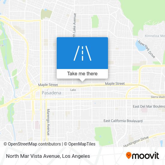 North Mar Vista Avenue map