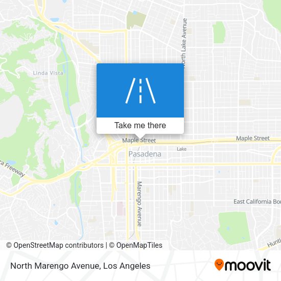 North Marengo Avenue map