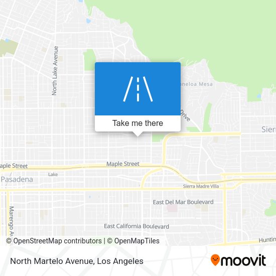 North Martelo Avenue map