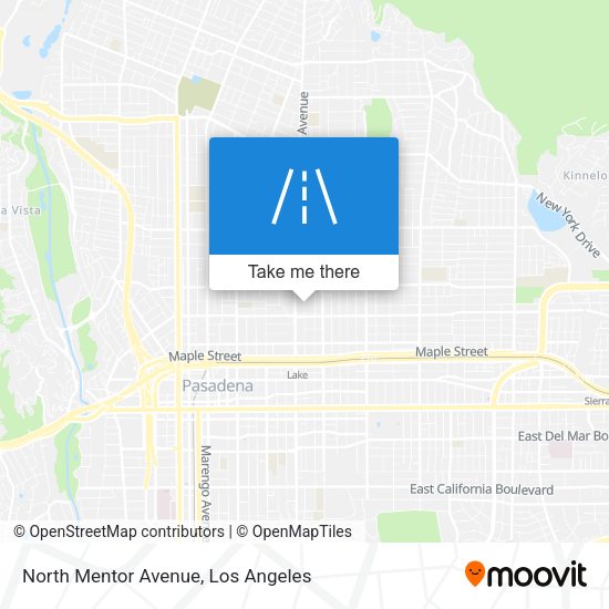 North Mentor Avenue map