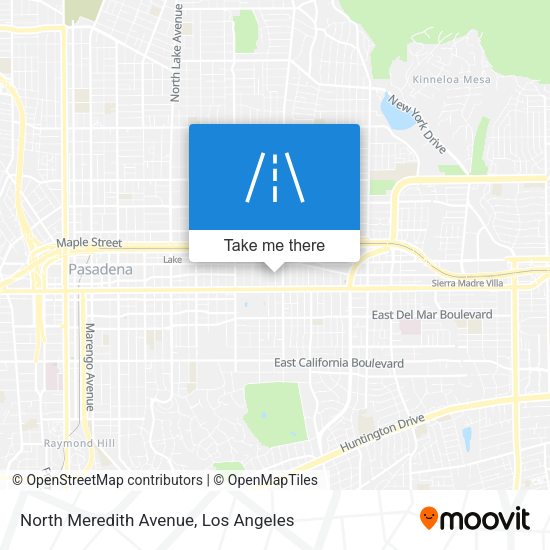North Meredith Avenue map