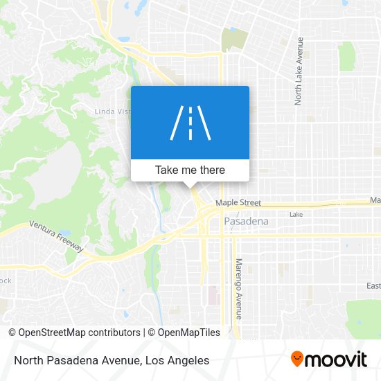 North Pasadena Avenue map