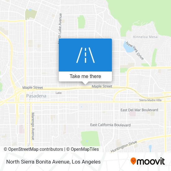 Mapa de North Sierra Bonita Avenue
