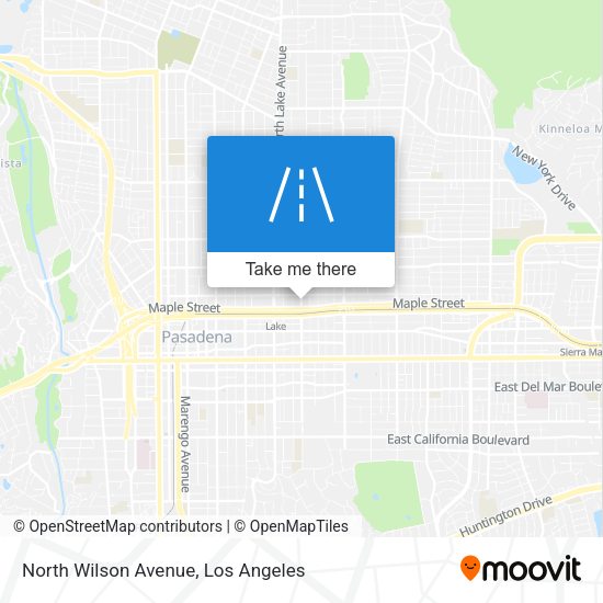 North Wilson Avenue map