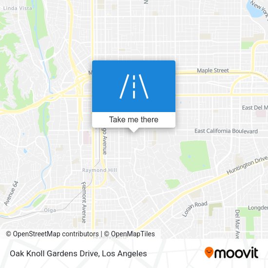 Oak Knoll Gardens Drive map