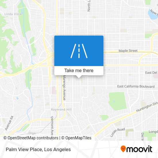 Palm View Place map