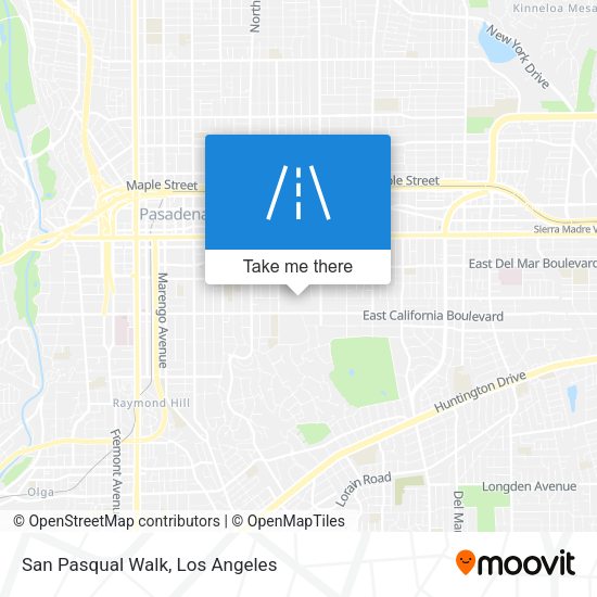San Pasqual Walk map
