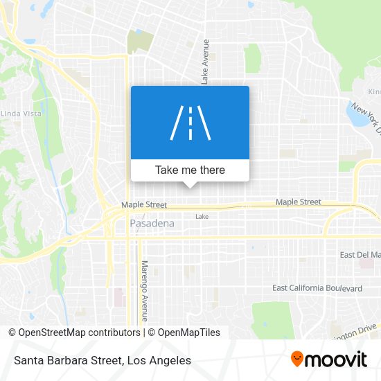 Santa Barbara Street map