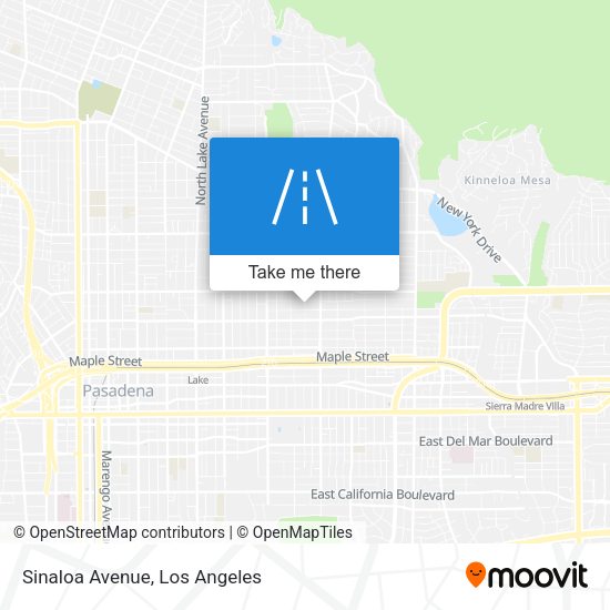 Mapa de Sinaloa Avenue