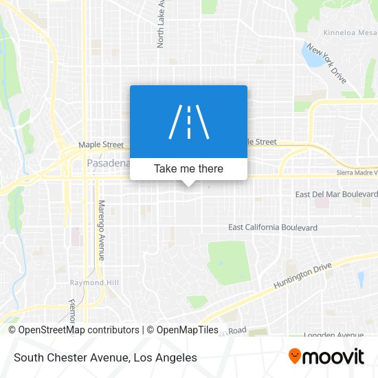South Chester Avenue map