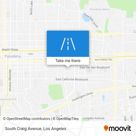Mapa de South Craig Avenue